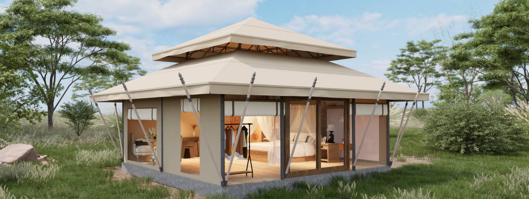 莫力达瓦达斡尔族自治旗户外野奢帐篷